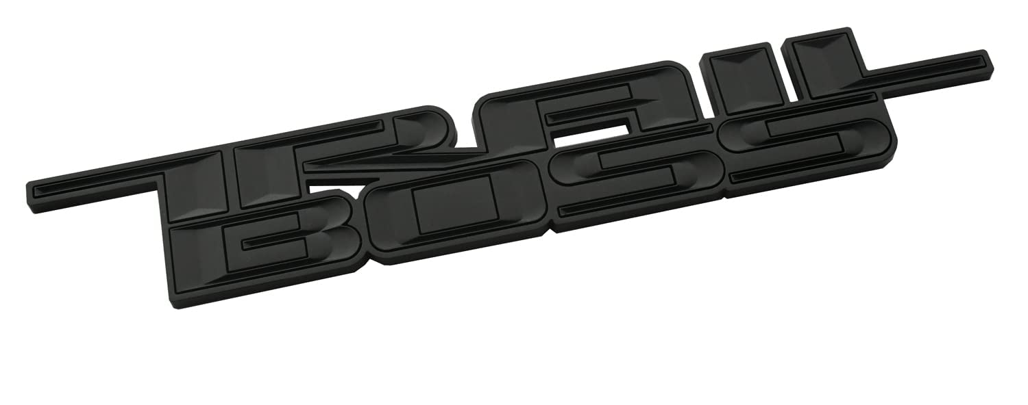 Ssdd 2019-2021 Trail Boss Emblem 3D Badge Side Decal Nameplate Sticker Replacement For Chevy Silverado 1500 2500 Hd (Matte Black