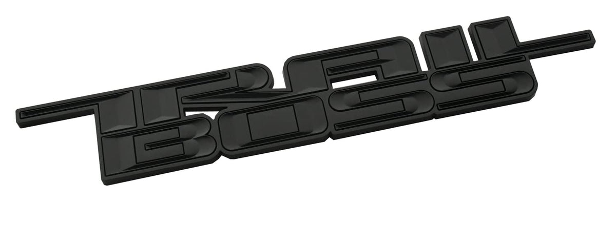 Ssdd 2019-2021 Trail Boss Emblem 3D Badge Side Decal Nameplate Sticker Replacement For Chevy Silverado 1500 2500 Hd (Matte Black