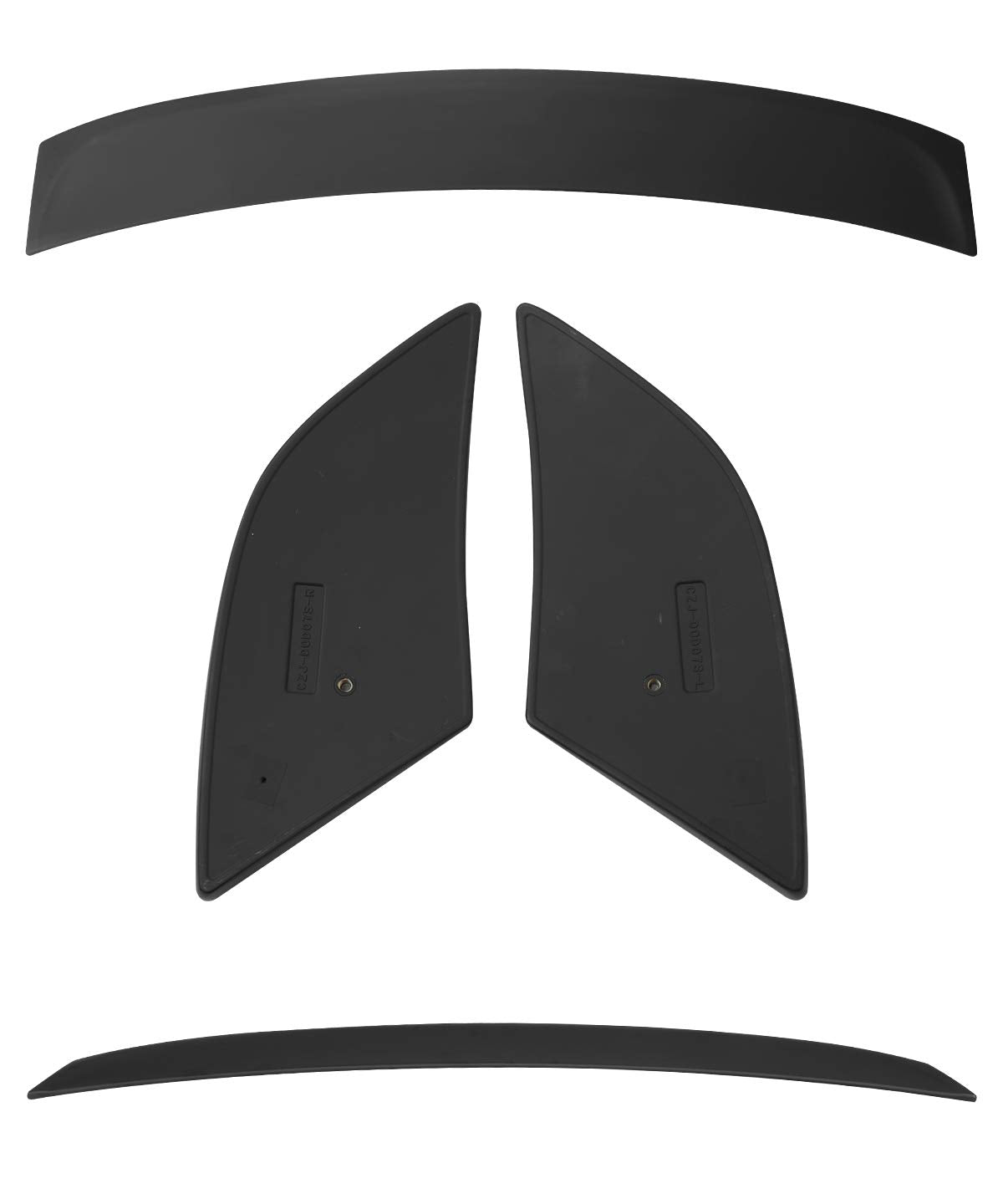 Modifystreet For 11-18 Charger 3Pc Factory Style Flush Mount Rear Trunk Spoiler Wing