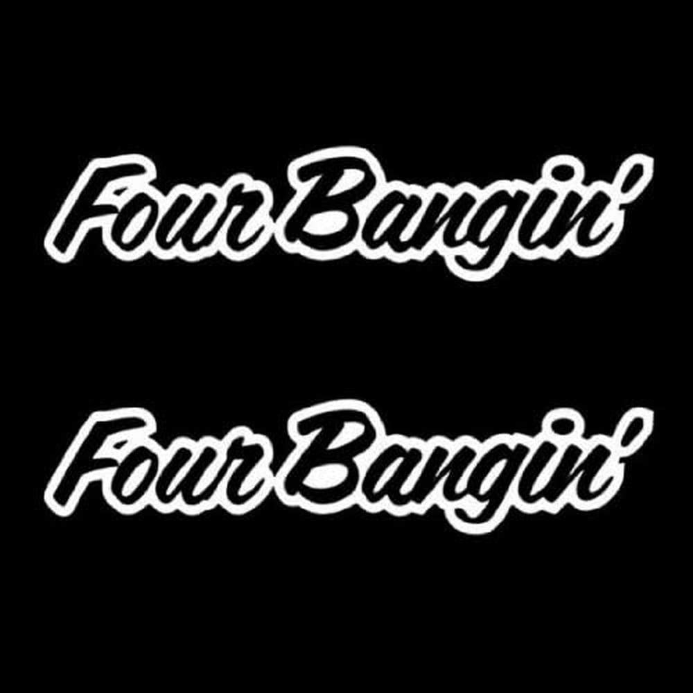 Ijdmtoy Four Bangin! Jdm Cool Dope Sortaflash Style Car Window Bumper Vinyl Decal Stickers