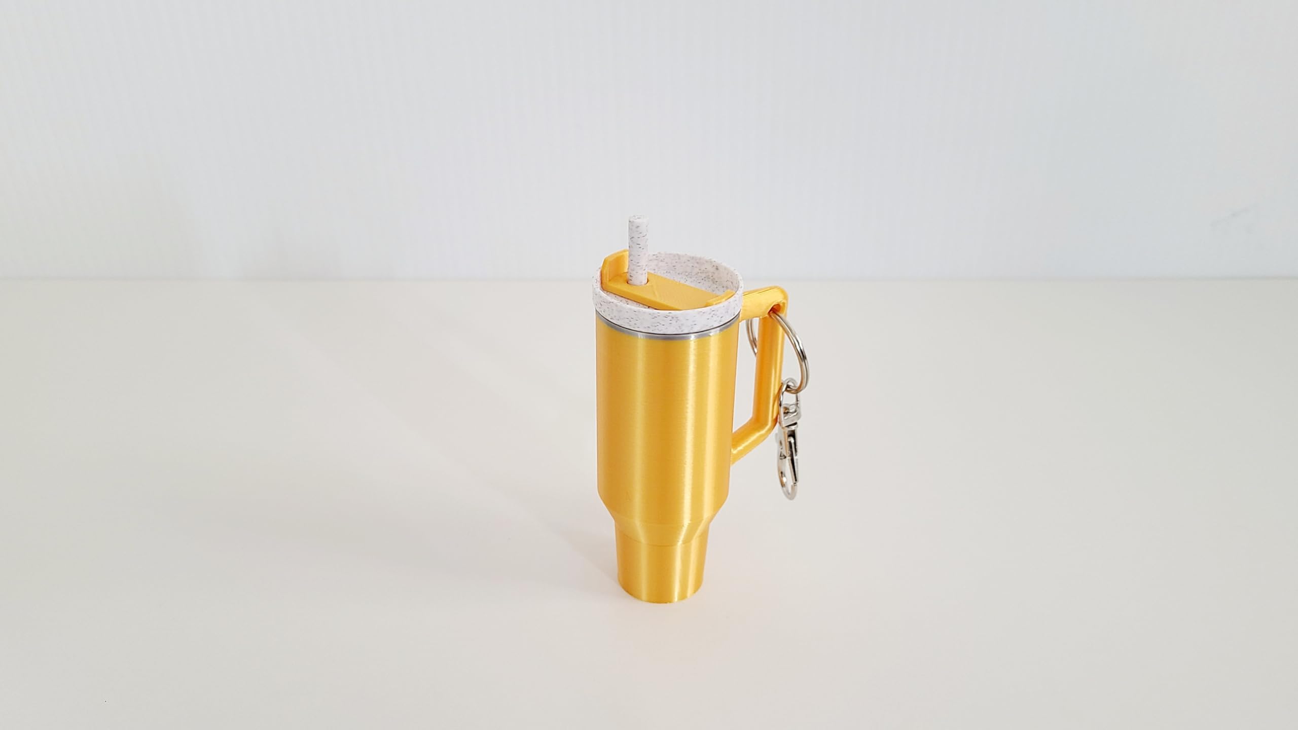 Miniature Tumbler Replica Keychain - 3D Printed Desk Accessory Home Decor (3 Pack: Gold Chapstick Edition)