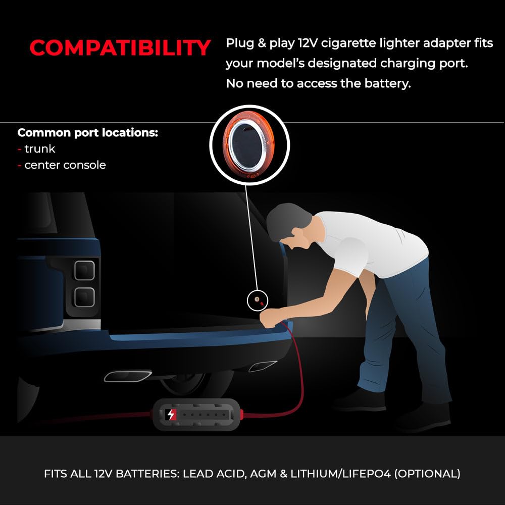 Jmr Battery Charger For Land Rover Defender Discovery Range Rover All Models Trickle Charger Conditioner Maintainer (Add Lithium Mode)