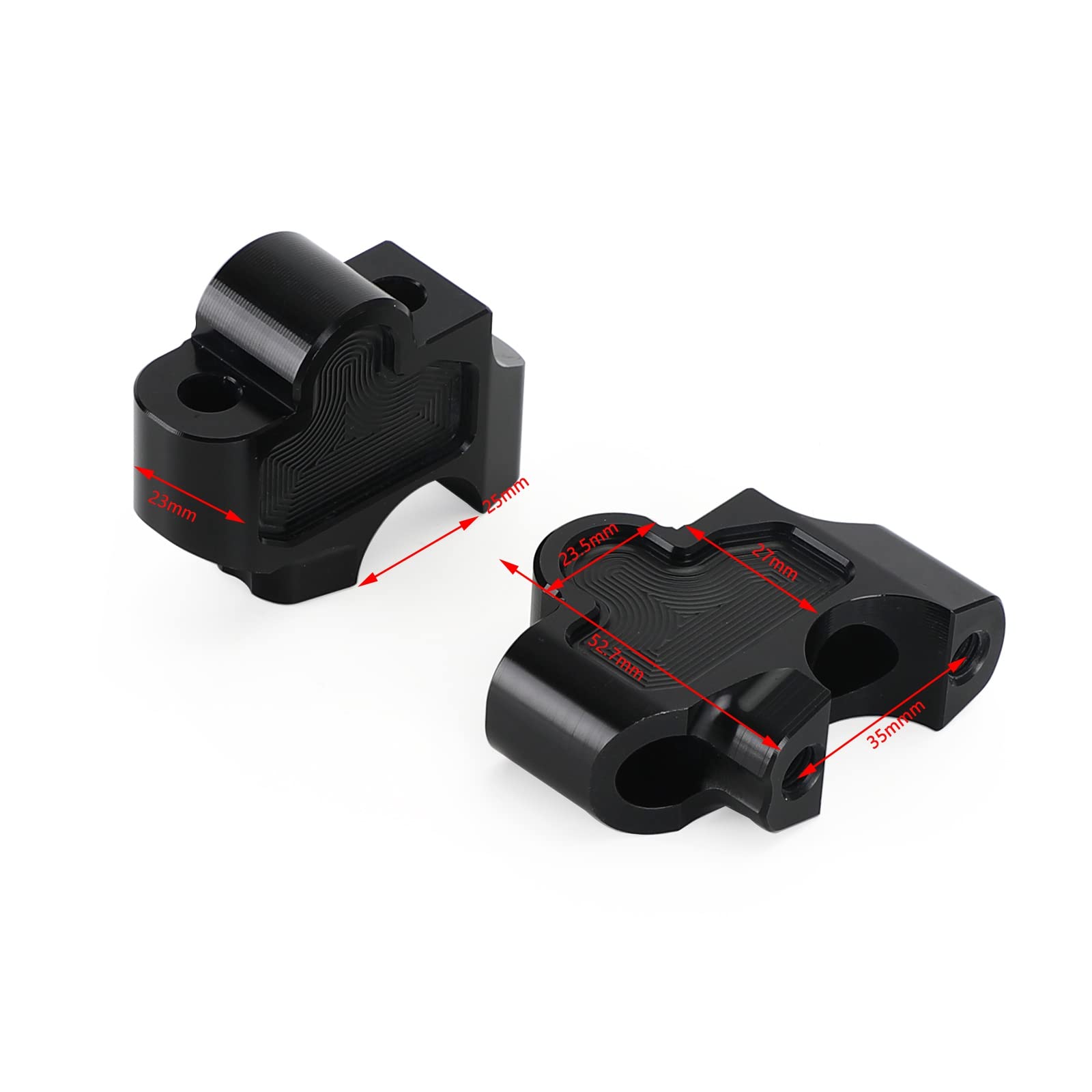 Topteng Motorcycle Handlebar Risers, Cnc Handle Bar Clamp Riser 27Mm Fits For Honda Rebel Cmx 250 2017-2021, Rebel Cmx300 / Cmx