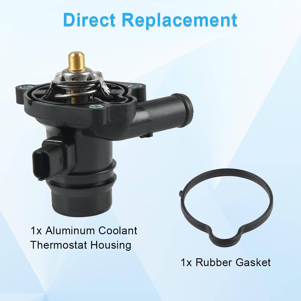 Wmphe 55565336 Engine Coolant Thermostat Housing Assembly Compatible With 2011-2016 Chevy Cruze Limited 1.4L Replace Oem 5556533