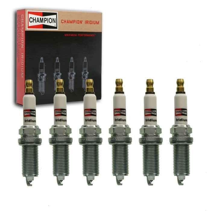 6 pc Champion Iridium Spark Plugs compatible with Toyota Sienna 3.5L V6 2017-2020