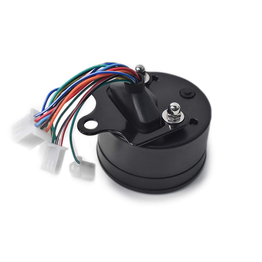 DKMOTORK 0011 Digital Gauge Motorcycle Speedometer/Tachometer/Odometer MPH KM/H Universal with Multi-Function Indicator Light Di