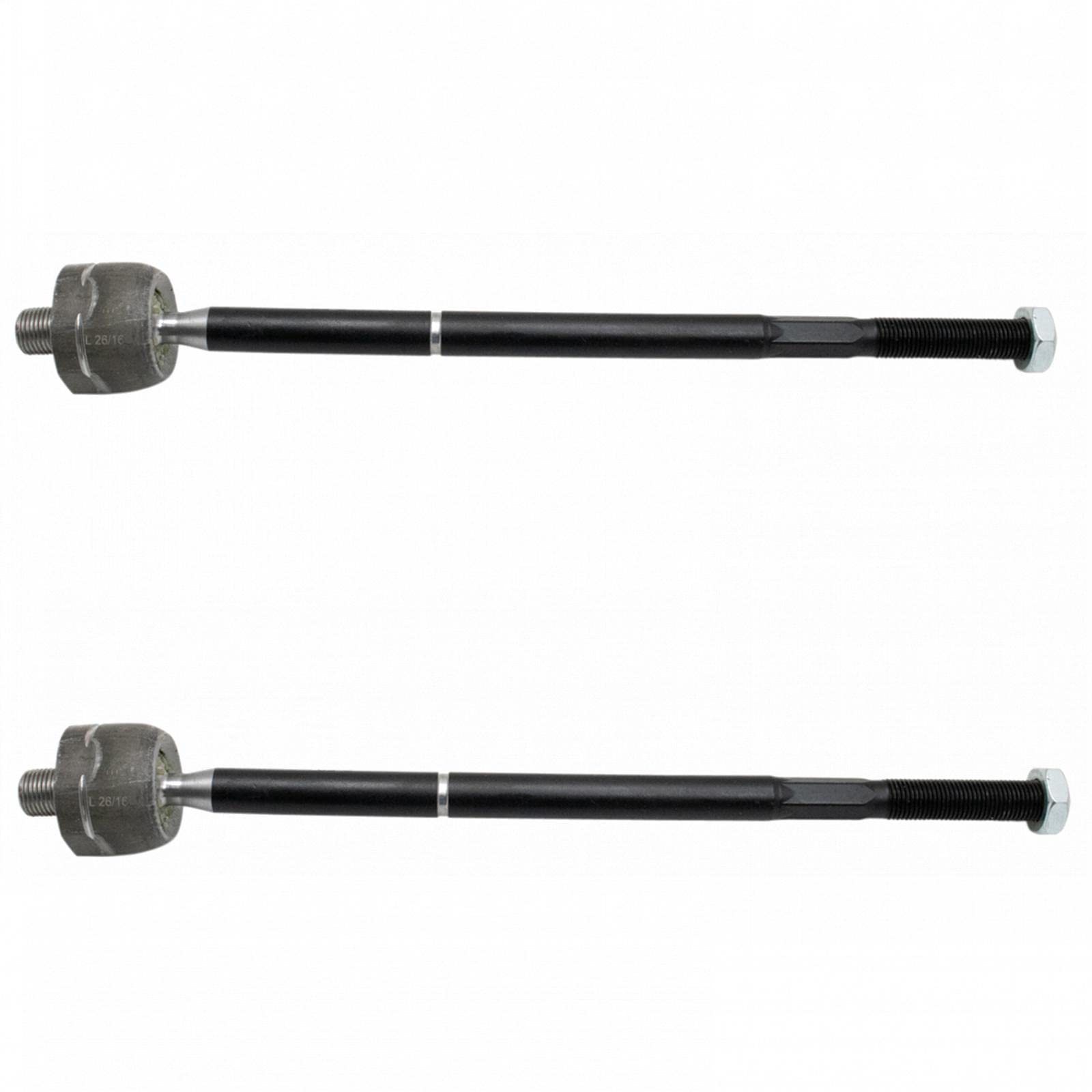 TRQ Front Inner Tie Rod 2 Piece Set Pair Compatible with 2011-2014 Ford Mustang BR3Z3280A BR3Z3280B BR3Z3280C EV800801 MEV800801