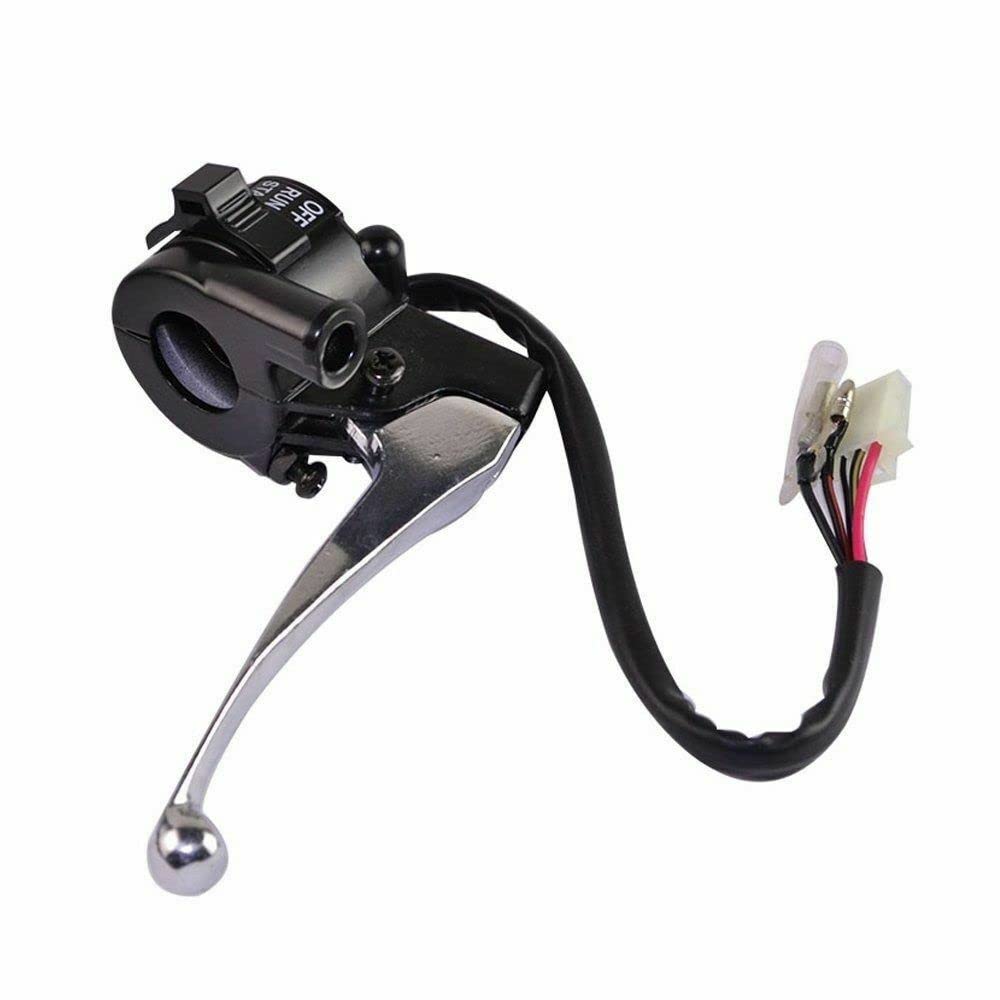 Cylinman Throttle Housing Start Switch Choke Cable Control Left Right Brake Lever Fit For Yamaha Pw50 Py50 Peewee Y-Zinger Motorcycle Dirt Bike Black Hand Grip Set
