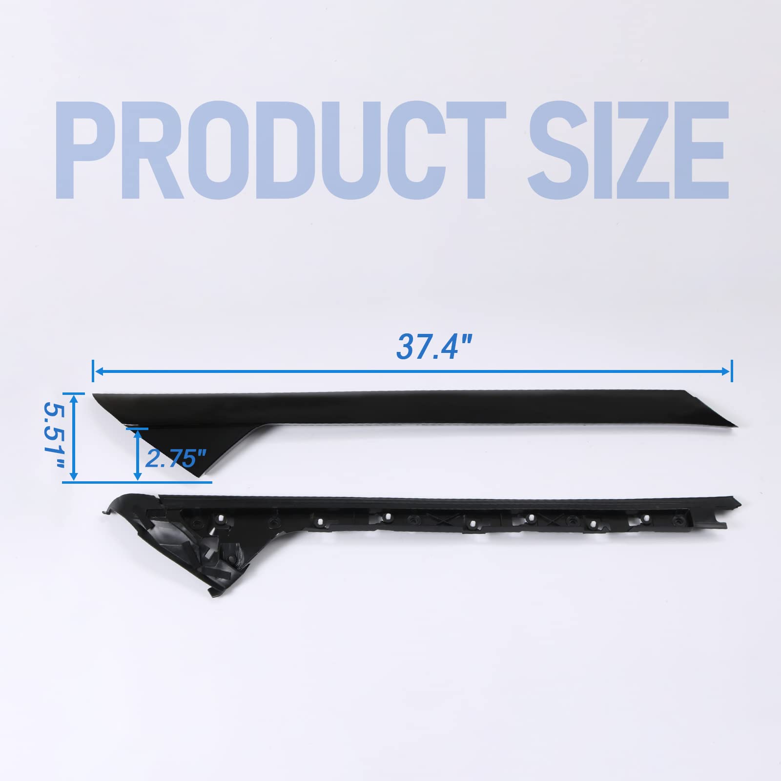 Carmocar A-Pillar Front Molding Windshield Trim Left Outer & Inner Replacement For 2011-2019 Ford Explorer 926-450 Bb5Z7803136Aa