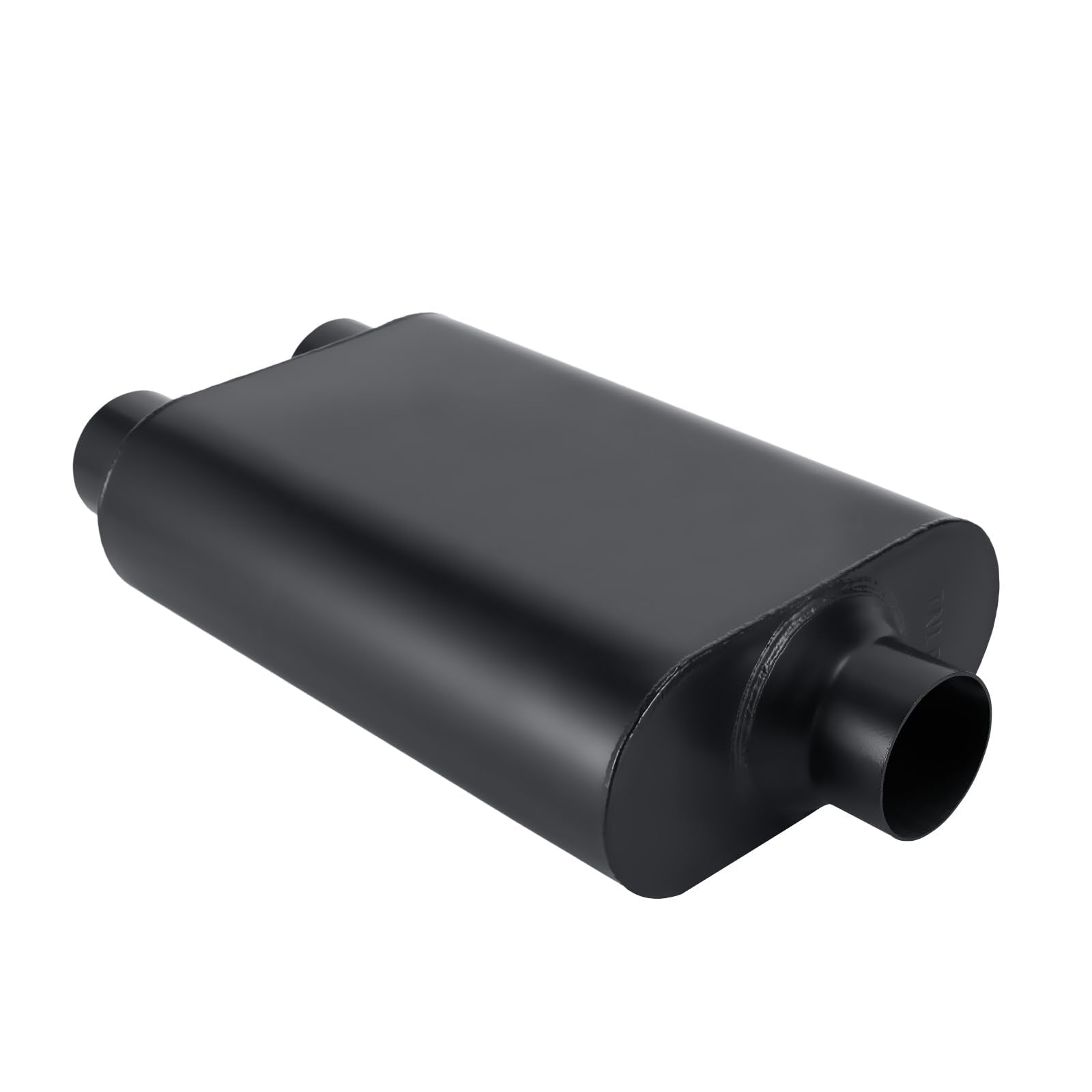 TECTRUC Mufflers 2 Chamber 3.0'' Universal Muffler Performance Exhaust Muffler 3.0 inch,Aggressive Sound,Black(3'' center in/2.2