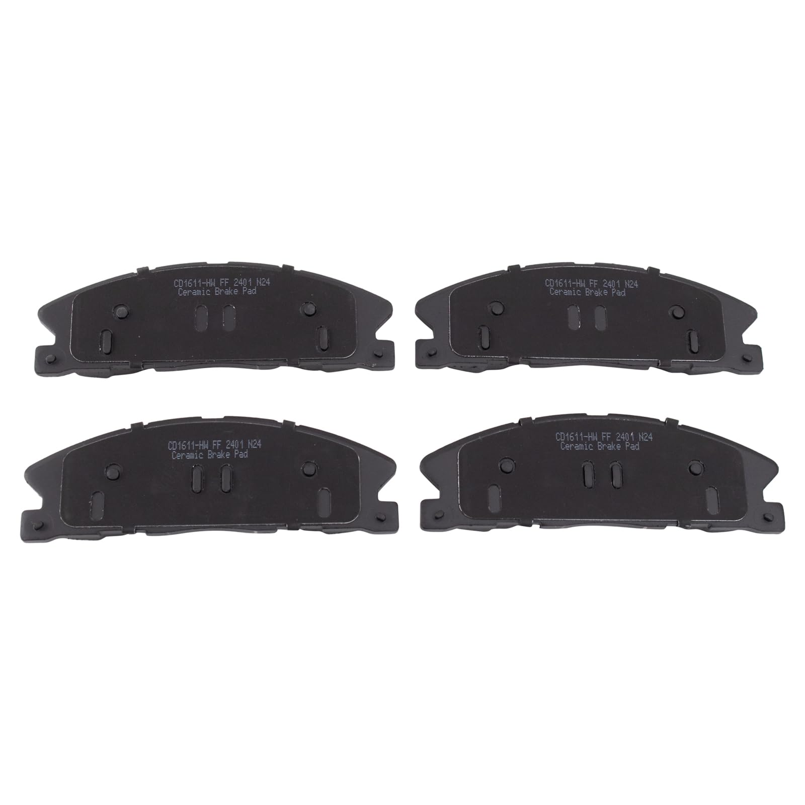 TRQ Front Brake Pads Ceramic Compatible with 2013-2019 Ford Explorer Flex, Police Interceptor Sedan, Utility 2014-2018 Special S