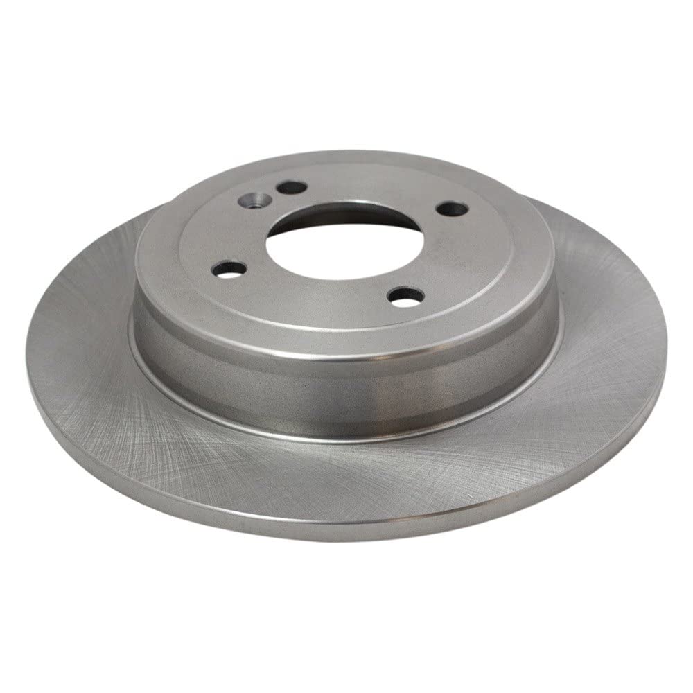 Trq Rear Brake Rotors Set Solid Compatible With 2012-2022 Hyundai Accent 2012-2023 Kia Rio