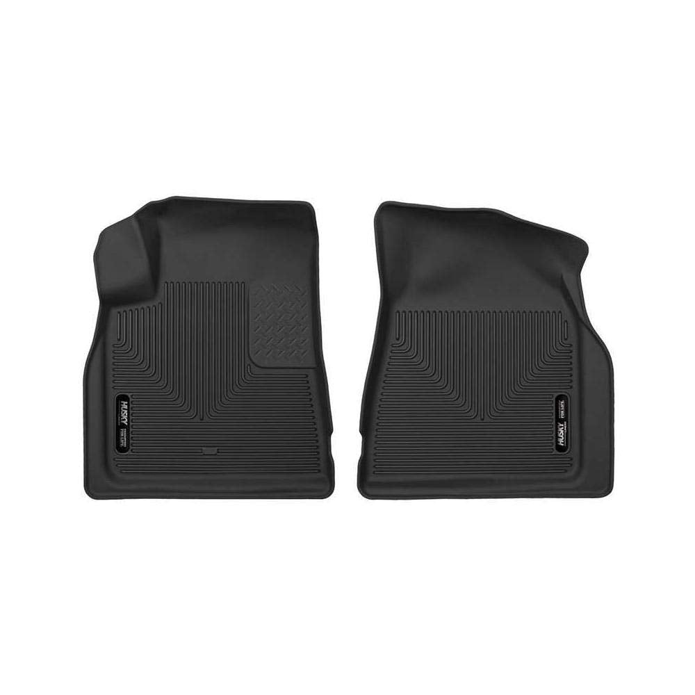 Husky Liners X-Act Contour Floor Mats | Fits 2014 - 2020 Nissan Rogue; 2014 - 2015 Nissan X-Trail | Front Row, 2-Pc Black - 5215