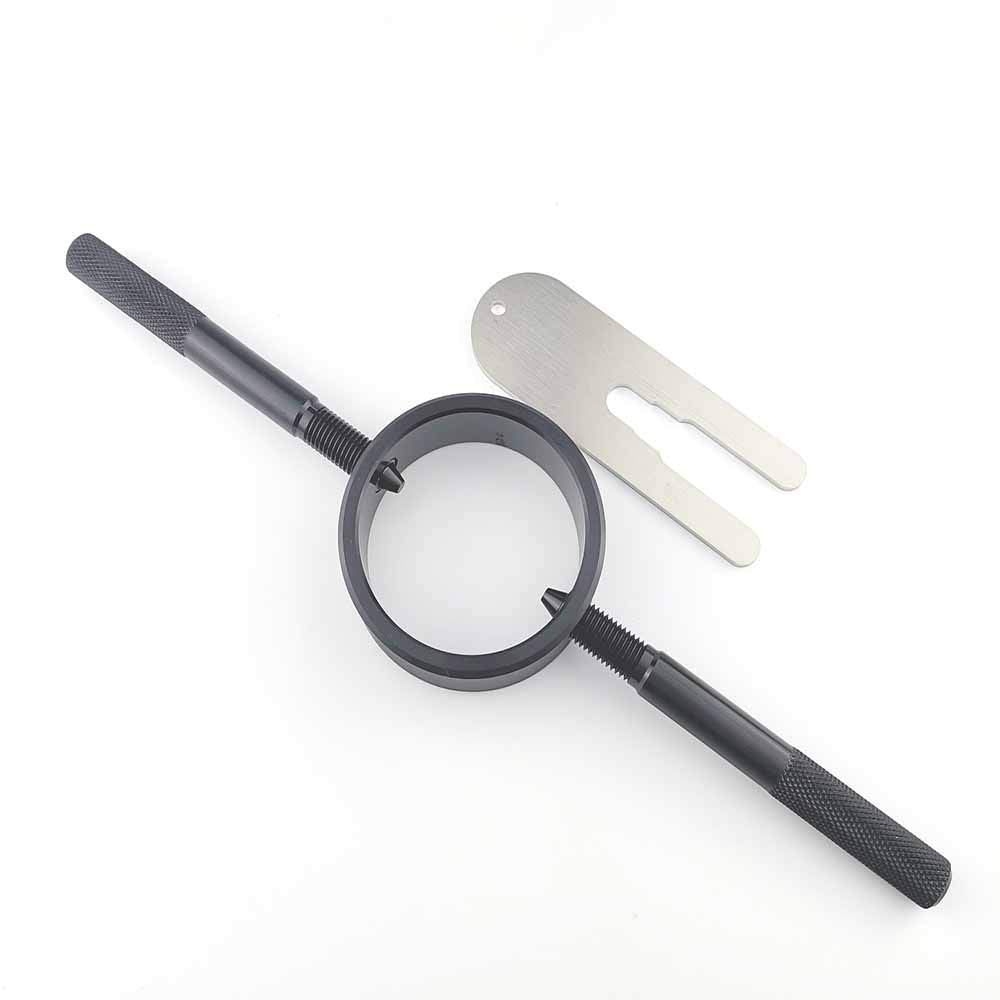 CORINTH Universal Motorcycle Fork Spring Compressor Tool Kit - Aircraft Grade 6061 Aluminum for Most Upside Down Streetbike Forks