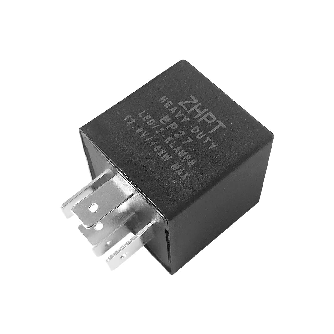 EP27 LED Flasher Relay 5 Pin Fit for 1997-2008 Ford F150 | 1997-2010 Super Duty F250-F550 | 1995-2011 Ranger | LED Electronic Tu