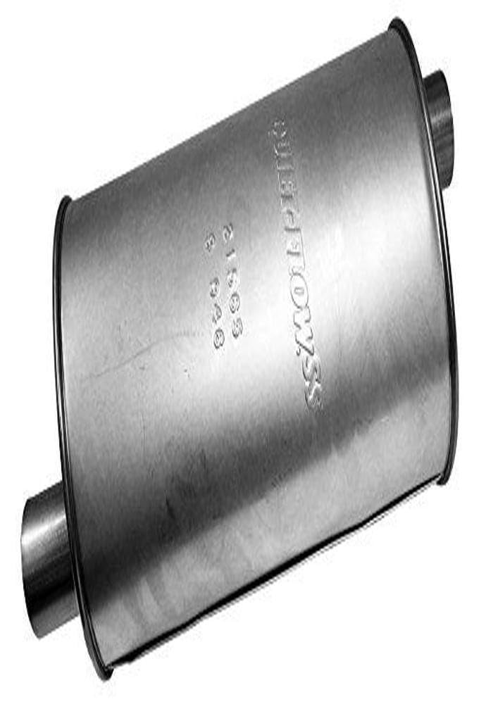 Walker Quiet-Flow SS 21565 Direct Fit Exhaust Muffler 2.5'' Inlet (ID) 2.25'' Outlet (ID) for Pontiac Grand Prix