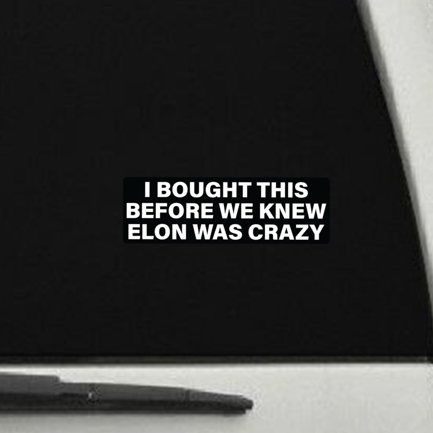 KCD Funny Vinyl Sticker Decal 3-Pack, Waterproof for Cars & Laptops, 5x1.5 Inches, Black and White, Model KCD4068