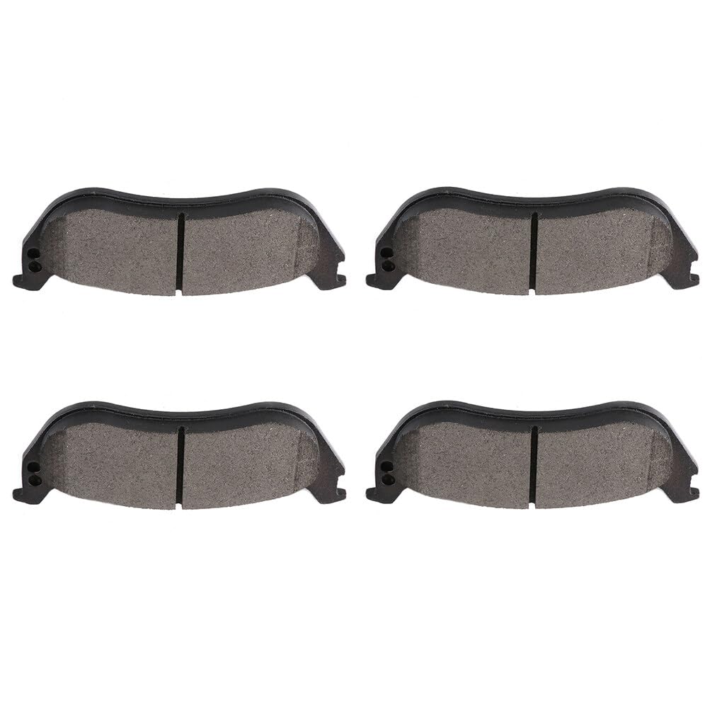 Cciyu D1109 Rear Semi-Metallic Disc Brake Pads Kit For Ford For Explorer 2002-2005,For Mercury Mountaineer 2002-2005 4Pcs