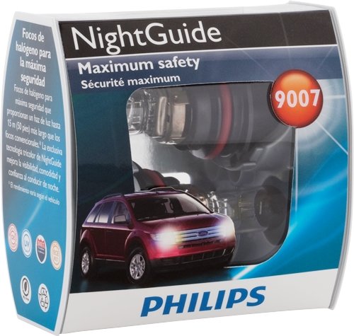 Philips 9007 Nightguide Headlight Bulb, Pack Of 2