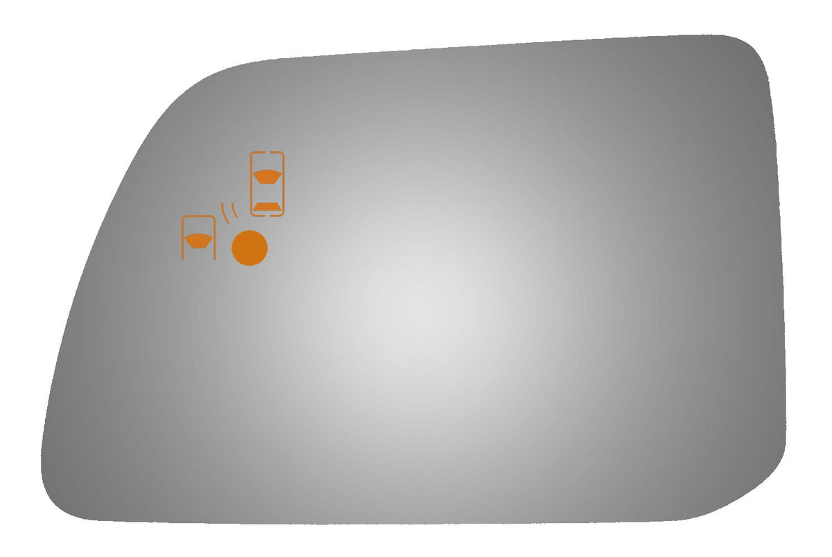 Burco 4453BC Driver Side Mirror Glass w/Blind Spot & Cross Path for Ford Edge 2011-2014, Lincoln MKX 2011-2015