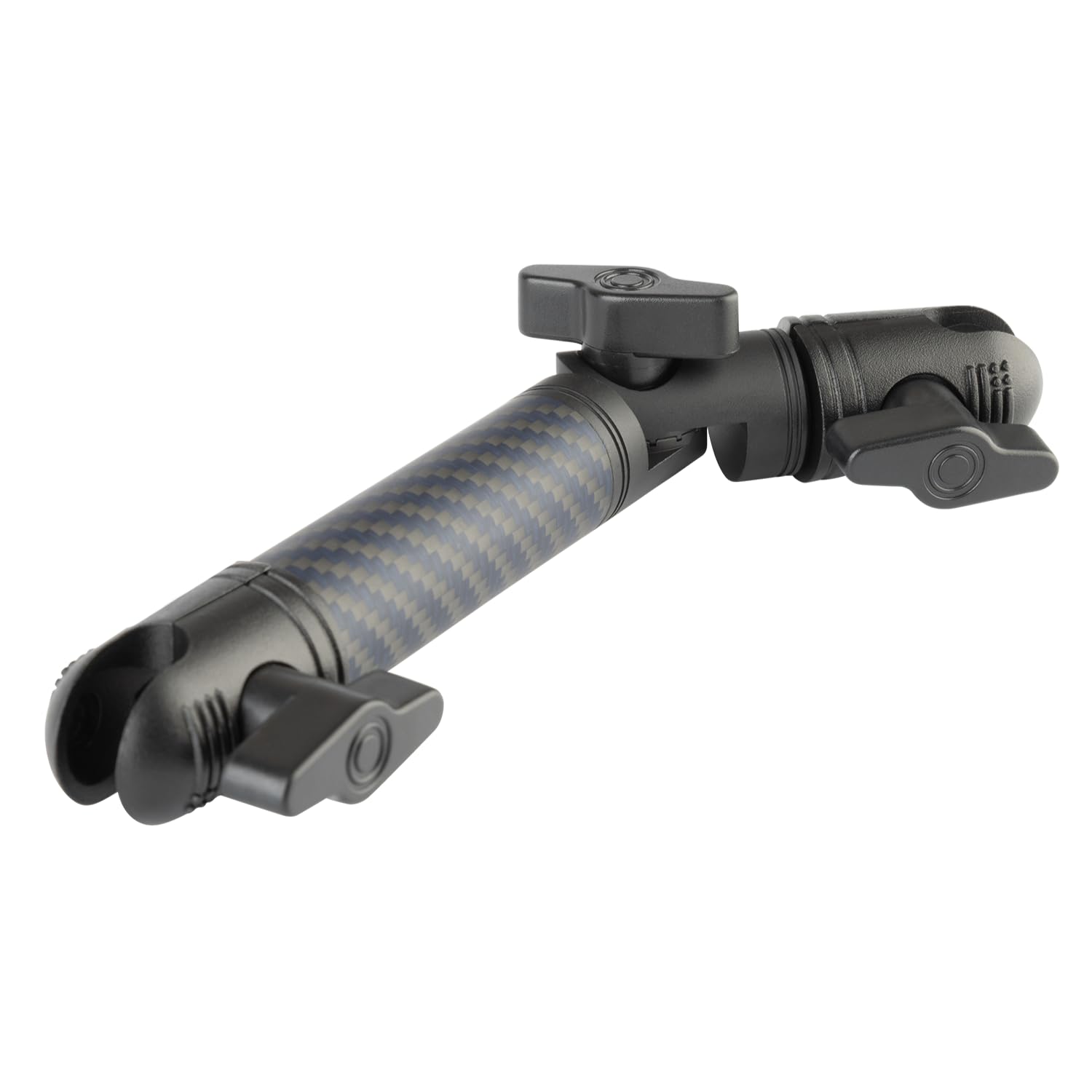 Bulletpoint Locking Adjustable Carbon Fiber Kevlar Mounting Arm with Articulating Joint Dual 20mm Socket Ends (7cm-to-1cm)