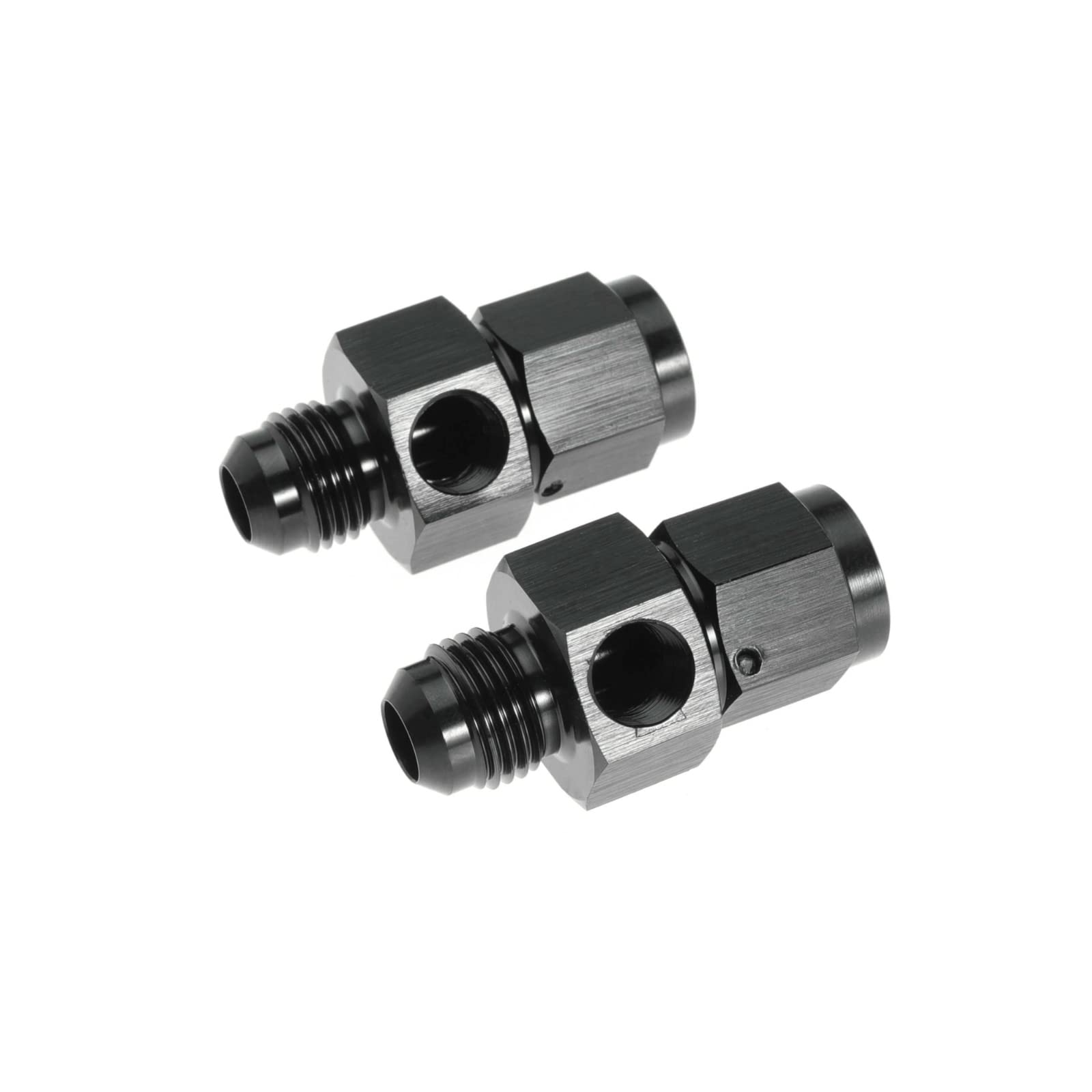 6AN Female to 6AN Male Flare Fuel Pressure Take Off Hose Pipe Adapter Fittings with 1/8 NPT Port Fuel Line Tube Pipe Connector B