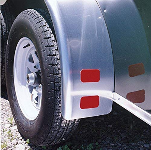 Litemark Dot-Sae Amber 2 Inch X 3.5 Inch High Reflective Prismatic Lenses With Durable Protective Transparent Layer For Safety A