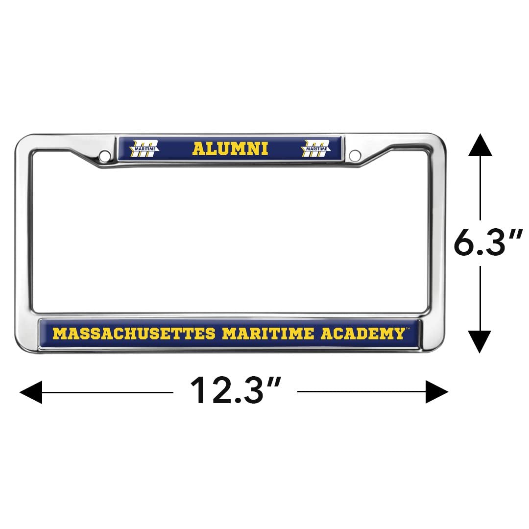 Massachusetts Maritime Alumni Logo Full Size Standard License Plate Metal Frame