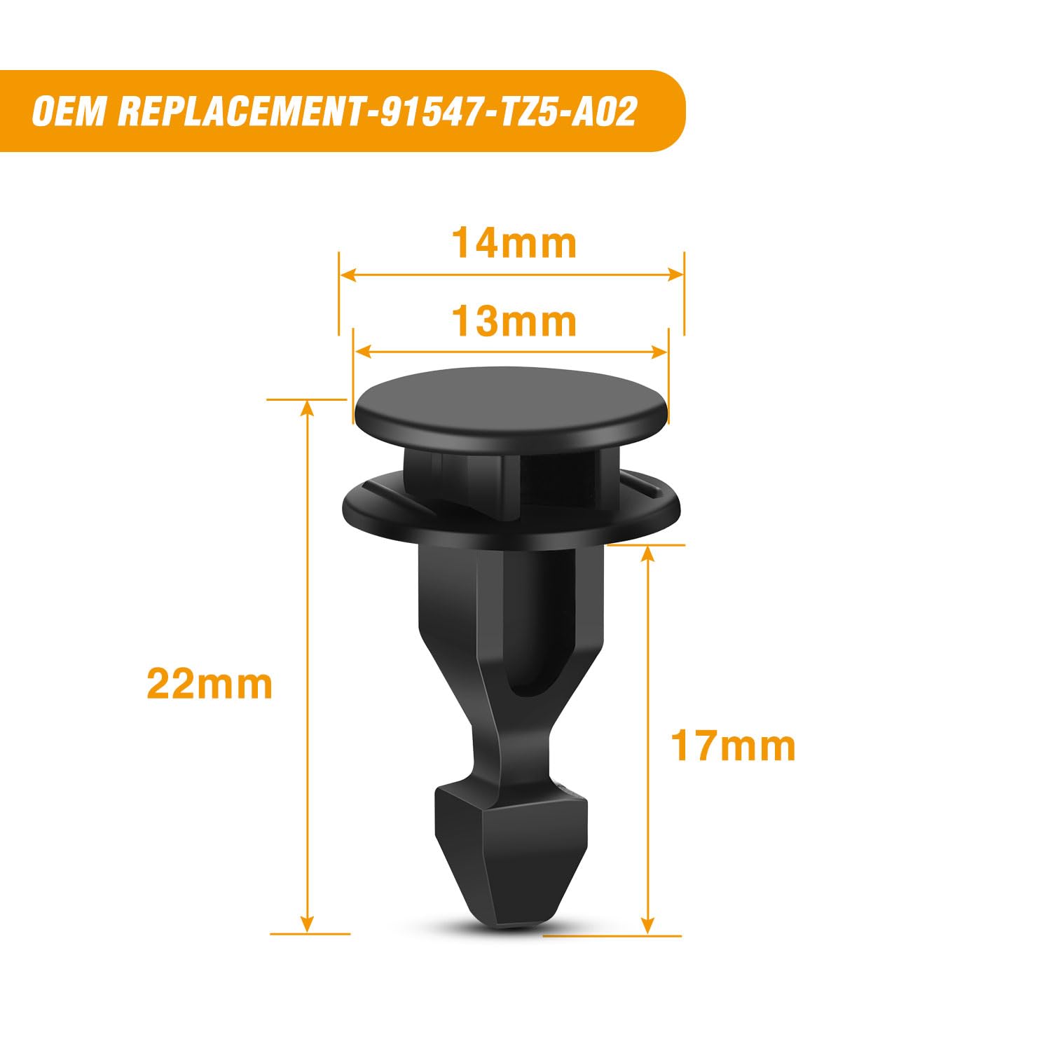 Gooacc 50 Pcs Engine Cover Retainer Clip For Honda Acura Oem Replacement 91547-Tz5-A02 Honda Odyssey Pilot Ridgeline Acura Mdx R
