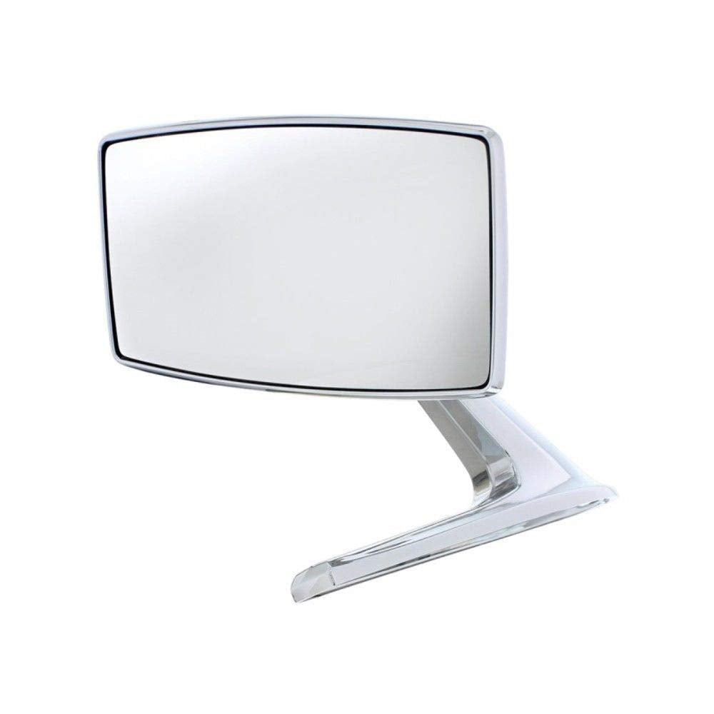 United Pacific F676802 Chrome Diecast Exterior Mirror W/Hidden Led Turn Signal For 1967-68 Ford Mustang – Flat Mirror – Left-Hand Side – One Unit
