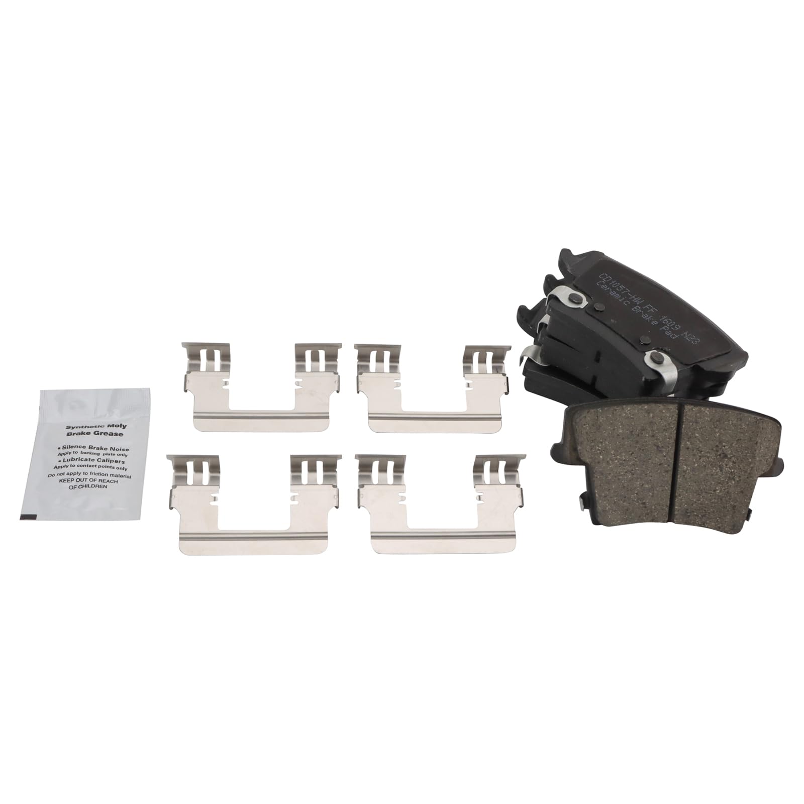 TRQ Rear Brake Pads Ceramic Compatible with 2005-2021 Chrysler 300 2009-2021 Dodge Challenger 2006-2021 Charger 2005-2008 Magnum