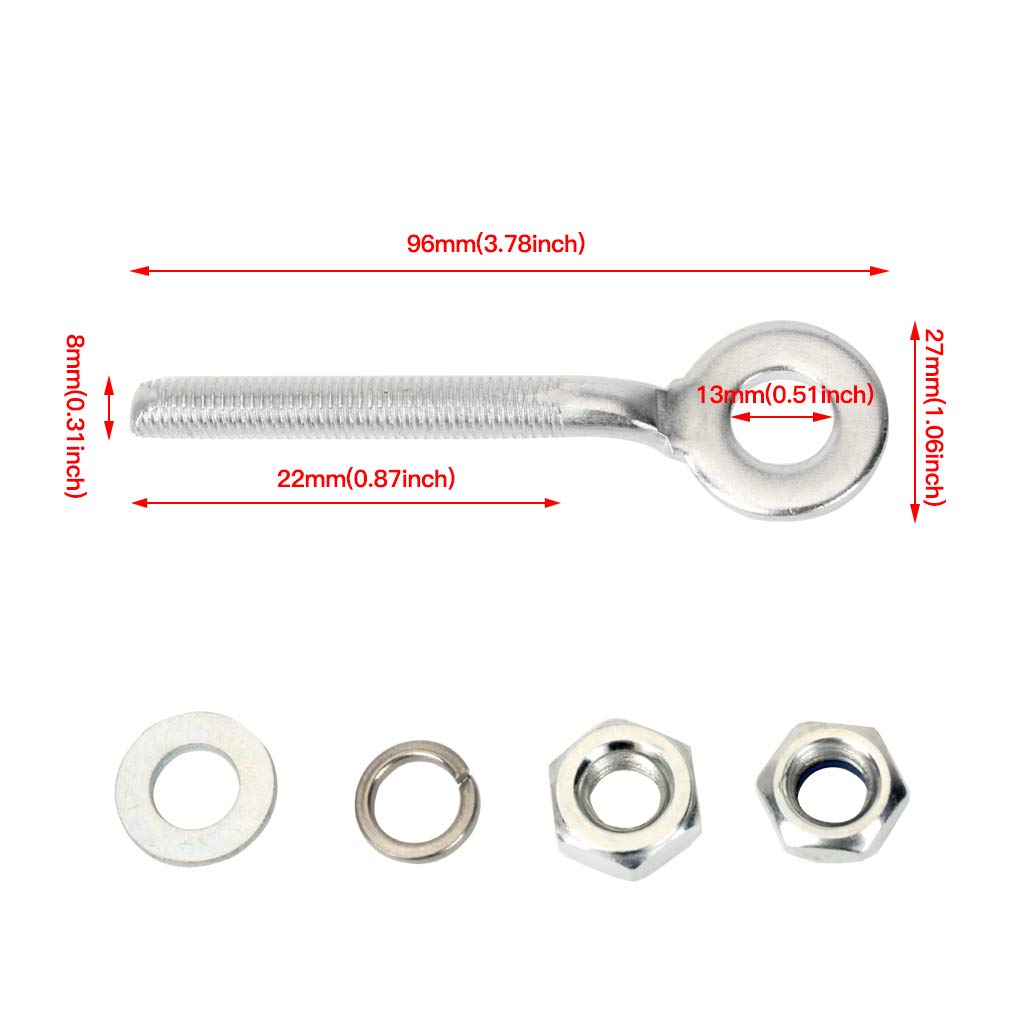 Hiaors Chain Tensioner Adjuster For 125Cc 150Cc 175Cc 200Cc 250Cc Taotao Kazuma Roketa Jcl Coolster Chinese Atv Quad Parts