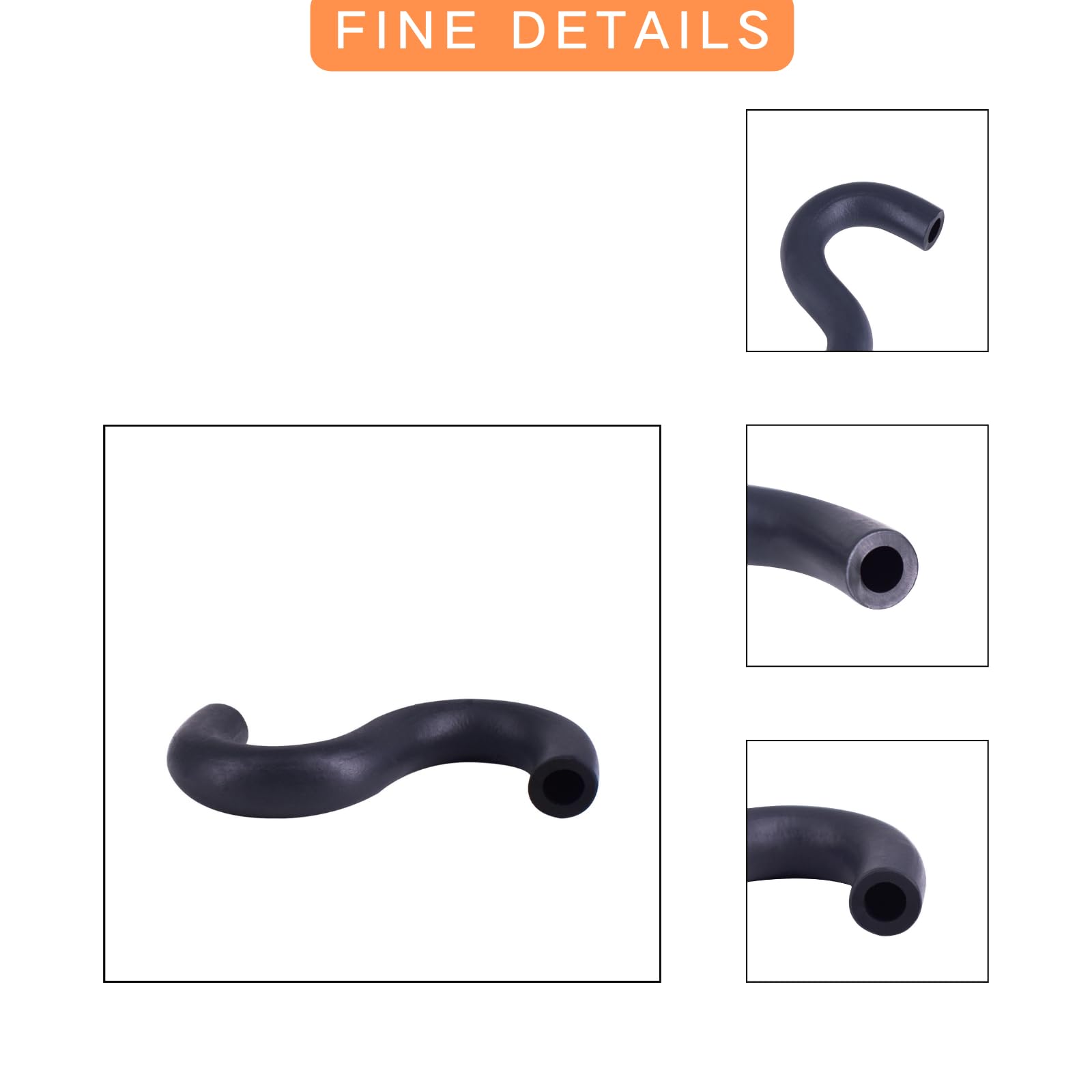 S-Shape Fuel Tube Fits for Honda TRX300EX 1993-2006, TRX250X 1987 1988 1991 1992, TRX400EX 1999-2004 Replaces 16956-HC0-014