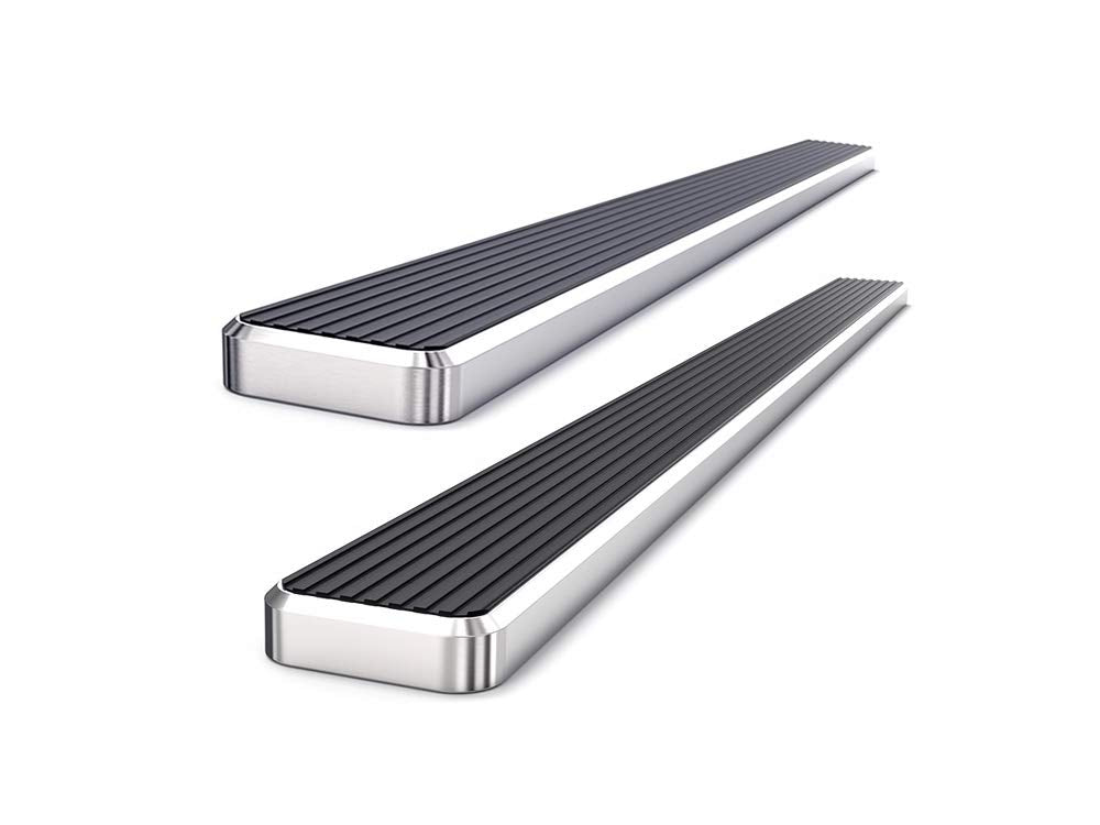 APS Running Boards (Nerf Bars Side Steps Step Bars) Compatible with Ford F150 2004-2008 Regular Cab (Exclude 04 Heritage) (Silve