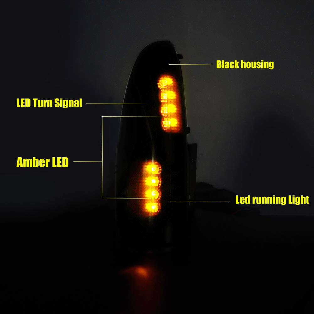 Gtinthebox For 2003 2004 2005 2006 2007 Ford F250 F350 F450 F550 F650 Super Duty And 2000-2005 Ford Excursion Smoked Lens Led Si