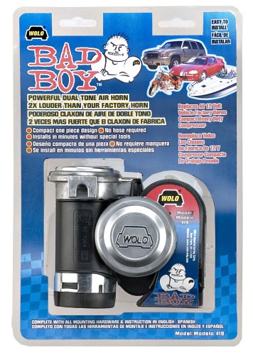 Wolo (419) Bad Boy Air Horn - 12 Volt , Black