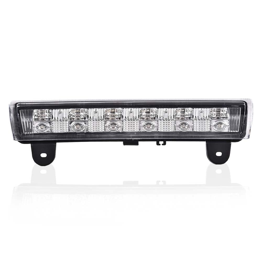 Cheda Third 3D Brake Lights, Compatible With 2000-2006 Chevy Suburban Tahoe Gmc Yukon, Chrome Lens Clear Housing Led Bar Tail Ca