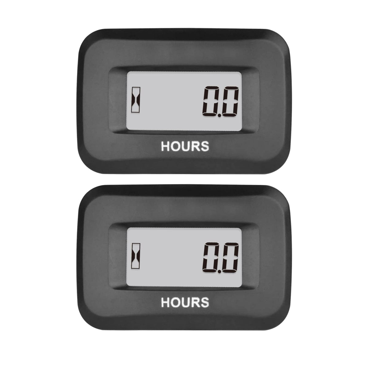2 Pieces Runleader Digital Hours Counter,Ac/Dc 5V To 277V For Garden Tractor Generator Scooter Club Car Forklift Leaf Trimmer Et