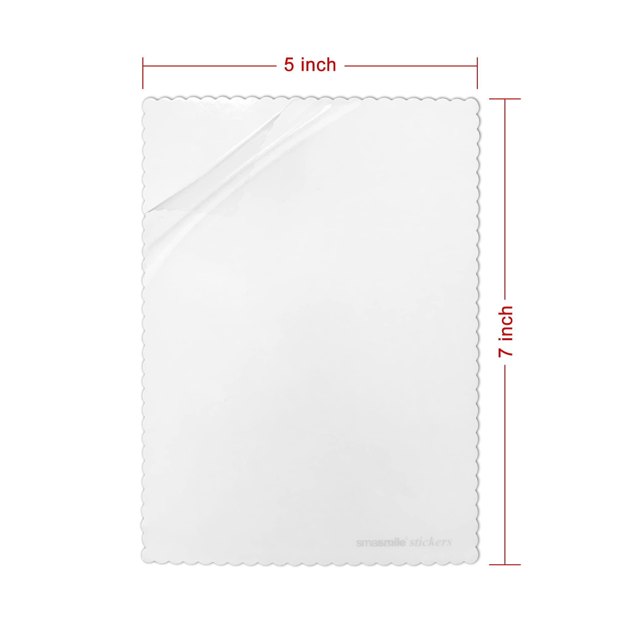 Windshield Sticker Applicator 5 Pack 5''X7'' Static Cling For Stickers Easy Application, Removal And Re-Application