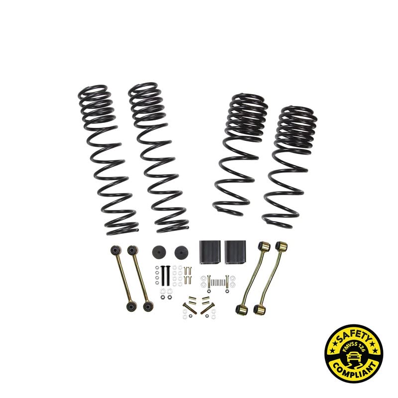 Skyjacker Jl25Rbltd Component Box; 2.5 In. Lift; W/Dual Rate Long Travel Coil Springs; Bump Stop Spacers; Sway Bar End Links;