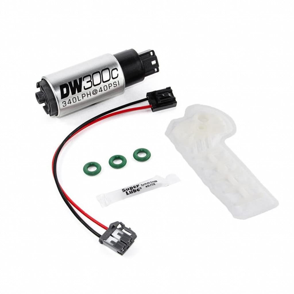 DeatschWerks Fuel Pump For Scion FR-S 2013 14 15 2016 340lph DW300C Compact | W/Set Up Kit (9-307-1010)