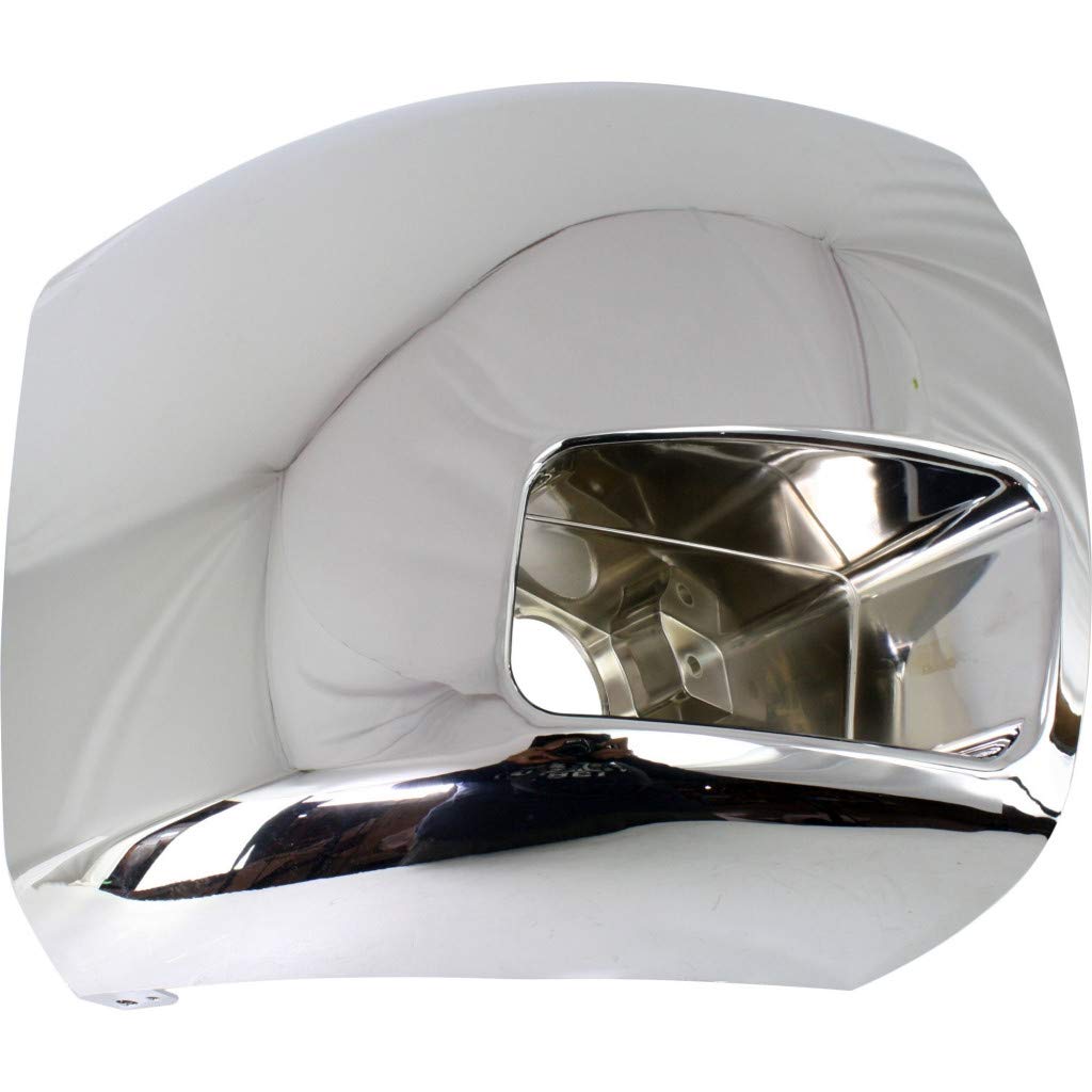 For Chevy Silverado 2500/3500 HD 2007 2008 2009 2010 Bumper End Passenger Side | Front | w/Fog Light Hole | Chrome | Replacement
