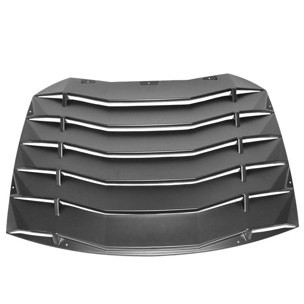 IKON MOTORSPORTS Window Louver Compatible with 2013-2016 Scion FR-S/2013-2020 Subaru BRZ/2017-2020 Toyota 86, Black Rain Sun Guard Wind Deflector