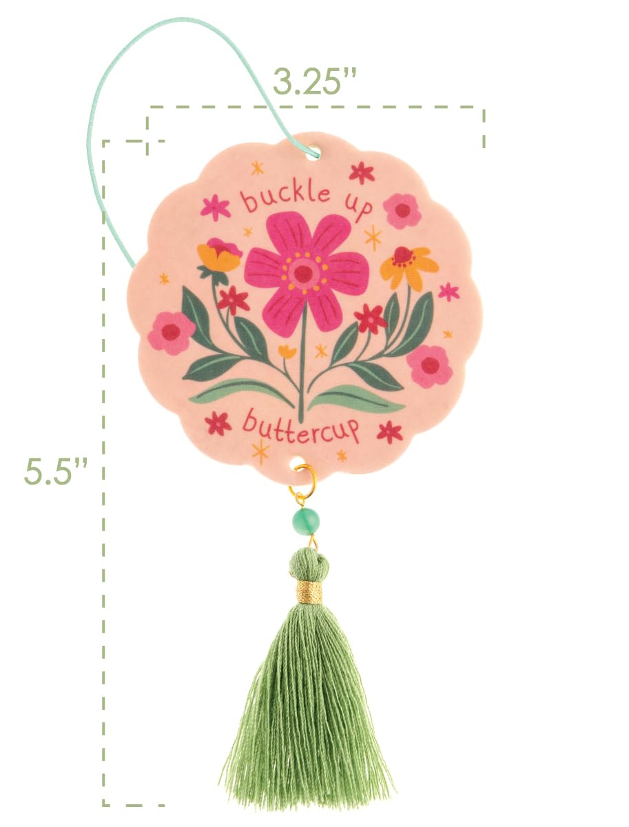 Karma, Essential Oil Air Freshener For Cars Set Of 2, Home & Office - Colorful Decorative Hanging Air Freshener With Tassel, But