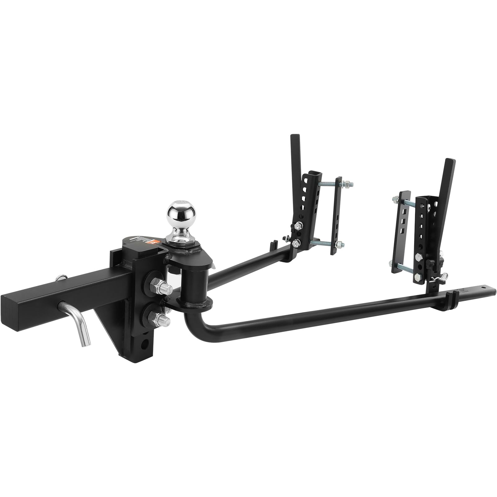 VEVOR Weight Distribution Hitch, 10000 lbs Max Towing & 1000 lbs Max Tongue, Weight Distributing Hitches Kit Includes 2 in Shank