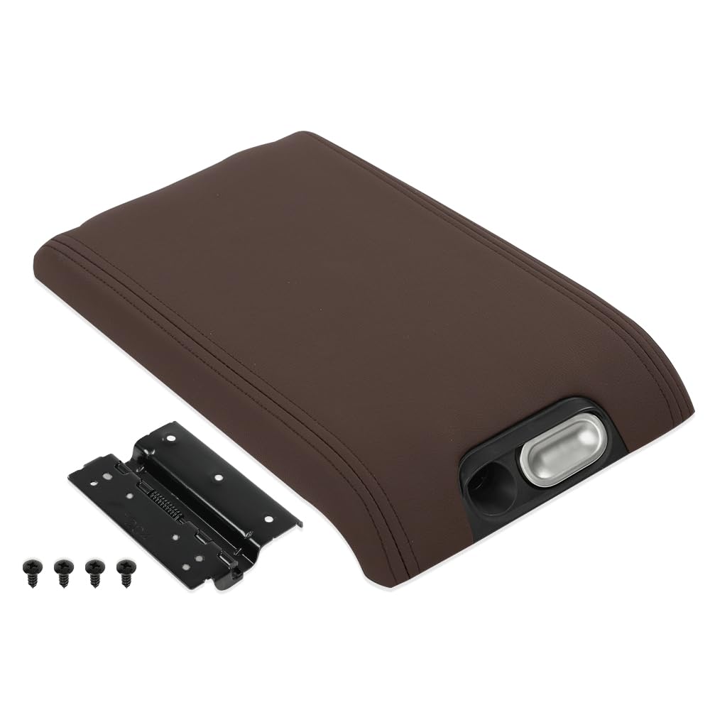 Pit66 Center Console Armrest Lid Cover Compatible With Ford F150 2009-2014/Fit Lincoln Mark Lt 2010-2014, Fit For Flow Through C