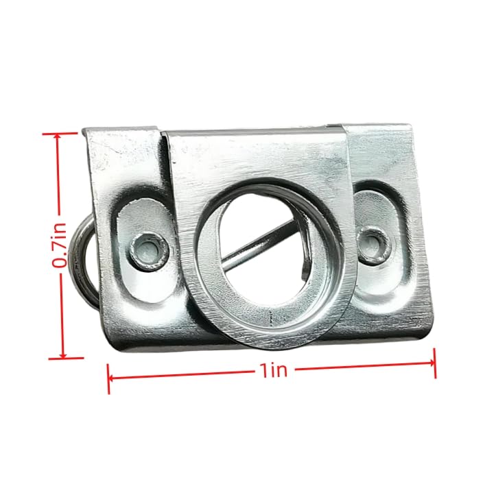 VPZMT Ball Head 1/4 Turn Saddlebag Mount Receptacles for Harley Davidson Touring Hardbags 1993-2013, Chrome, Alloy Steel