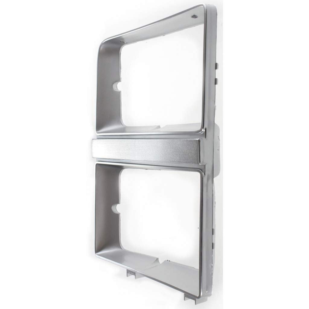 For Chevy C10 / C20 / C30 Headlight Door 1981 1982 Driver And Passenger Side Pair/Set | W/Dual Headlamps | Chrome | Gm2512106 +