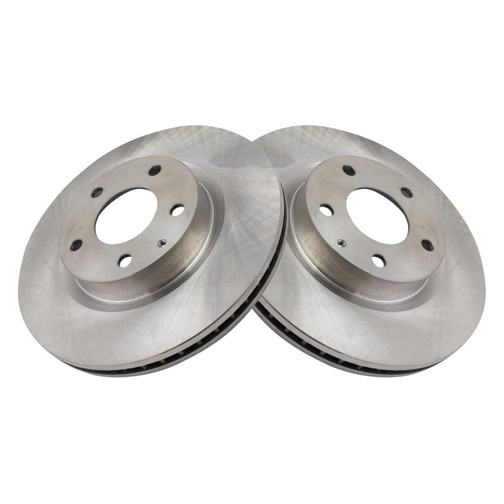 Trq Front Brake Rotors Set Vented Compatible With 2014-2018 Mazda 3 2016-2020 Cx-3