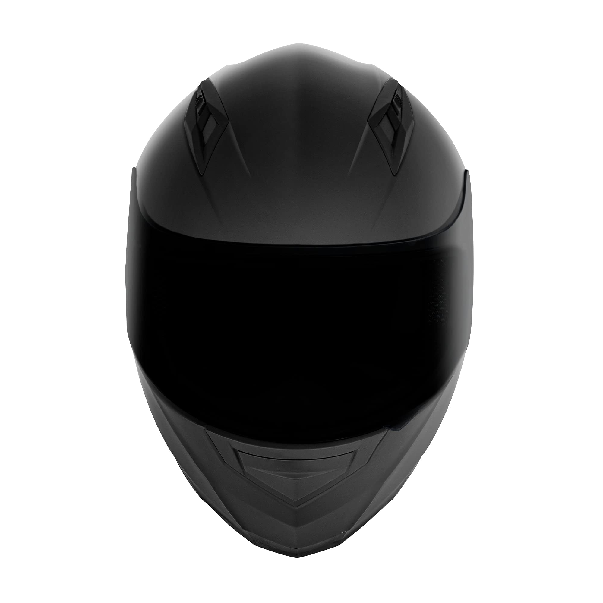 Vcan Vx Lightweight Full Face Motorcycle Street Bike Helmet With Extra Tinted Visor Dot Approved (Matte Black, X-Large)